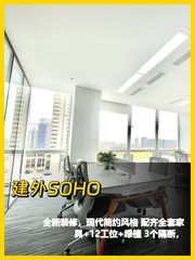 建外SOHO 220平米现代办公空间 - 缩略图 1