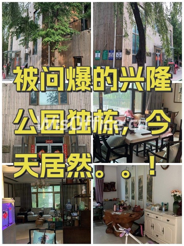 被问爆的兴隆公园独栋，今天居然。。！ - 首图