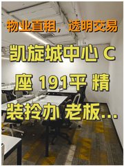 凯旋城中心 C座 191平 精装拎办 老板间会议室 - 缩略图 1