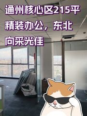通州核心区215平精装办公，东北向采光佳 - 缩略图 1
