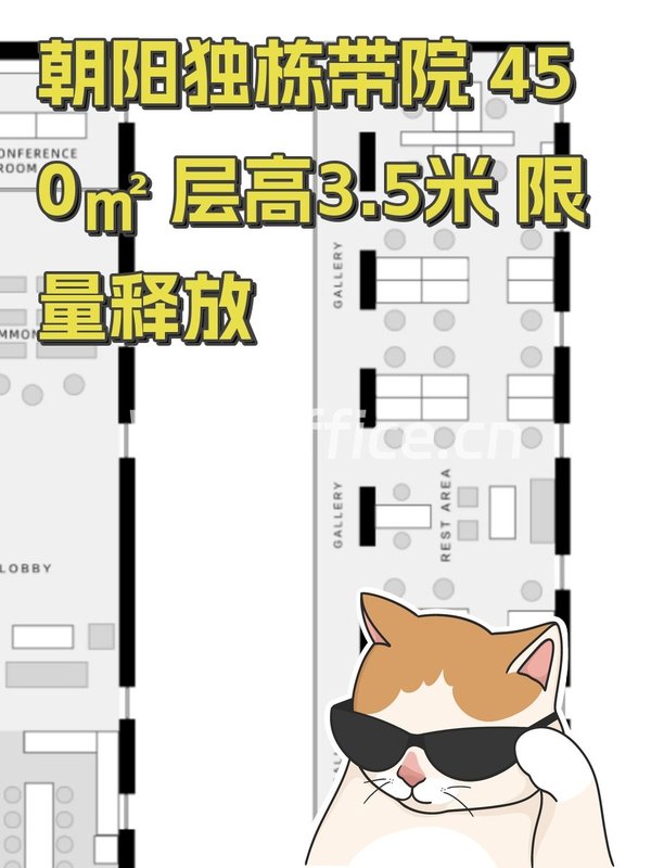 朝阳独栋带院 450㎡ 层高3.5米 限量释放 - 首图