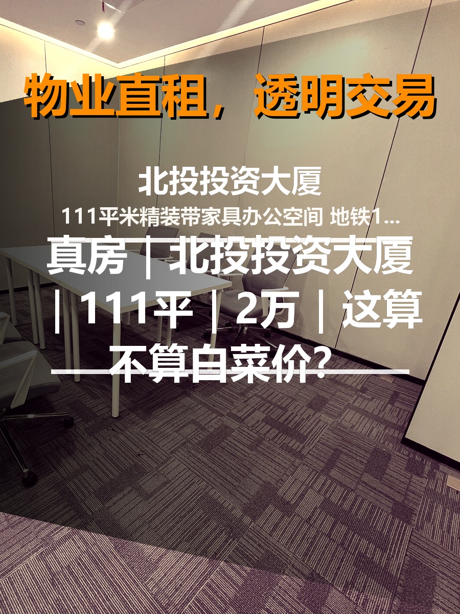 真房｜北投投资大厦｜111平｜2万｜这算不算白菜价？