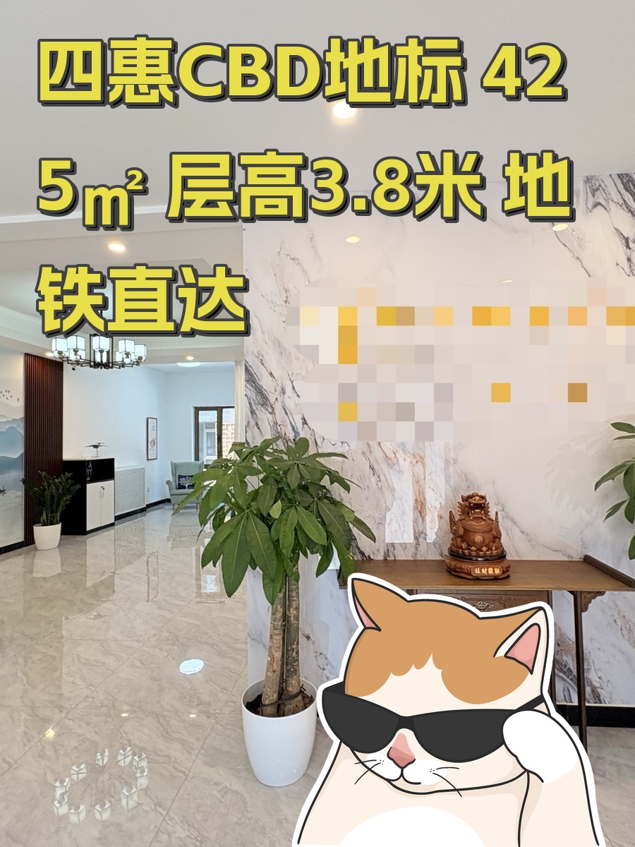 四惠CBD地标 425㎡ 层高3.8米 地铁直达