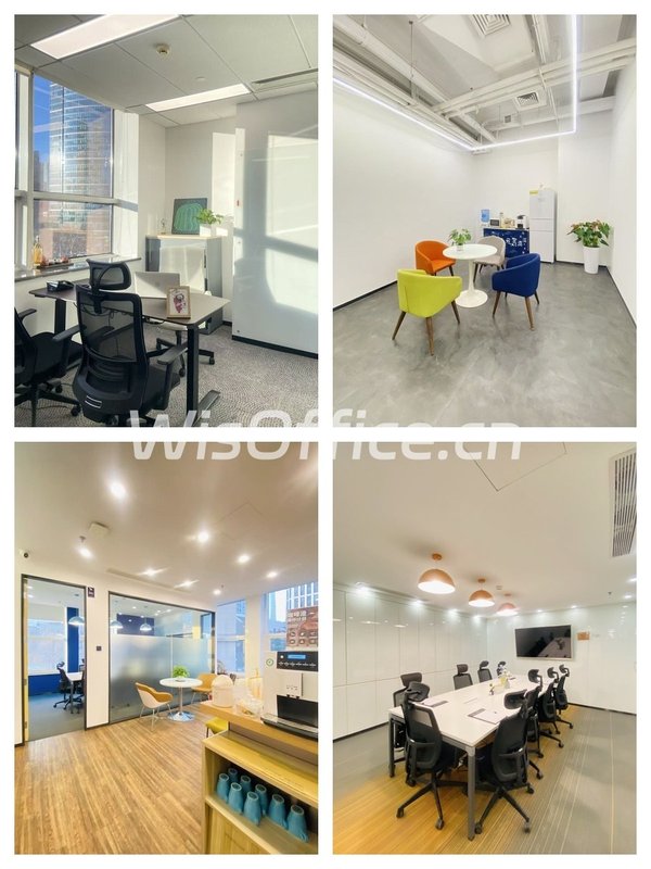 东三环精装办公室，218㎡全包方案 - 首图