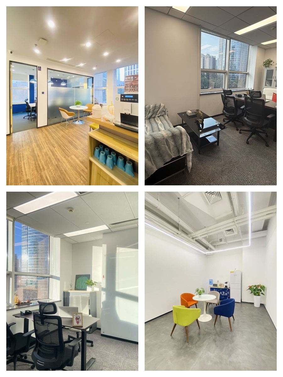 东三环218平精装办公室，西向看三环