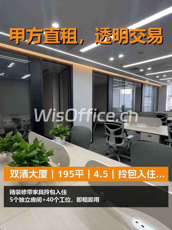 真房｜双清大厦｜195平｜4.5｜拎包入住省装修 - 首图