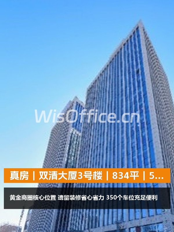 真房｜双清大厦3号楼｜834平｜5元｜这算不算黄金价？ - 首图