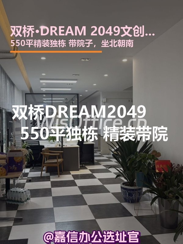 双桥DREAM2049 550平独栋 精装带院 - 首图
