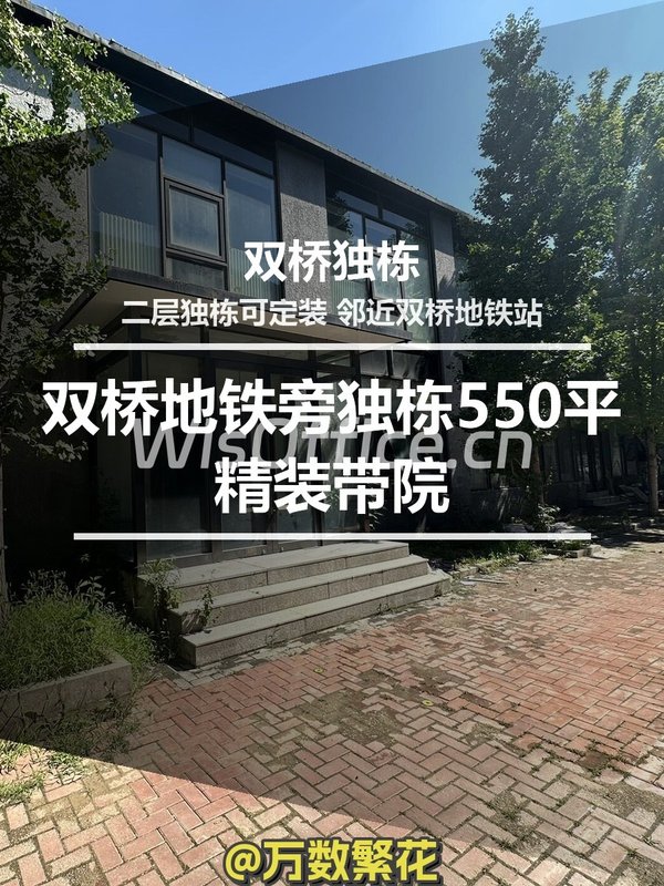 双桥地铁旁独栋550平精装带院 - 首图