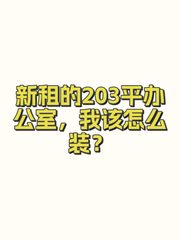新租的203平办公室，我该怎么装？ - 缩略图 1