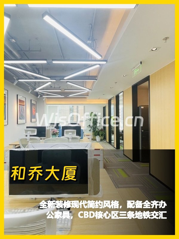 CBD和乔大厦233㎡ 新装修 双地铁 - 首图