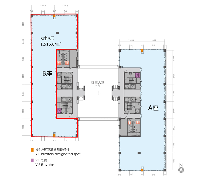东三环现房 嘉铭中心1515平 四面采光