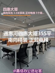 四惠大厦355平米 南向精装 正对电梯 - 缩略图 1