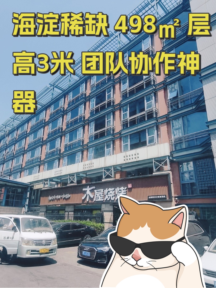 海淀稀缺 498㎡ 层高3米 团队协作神器