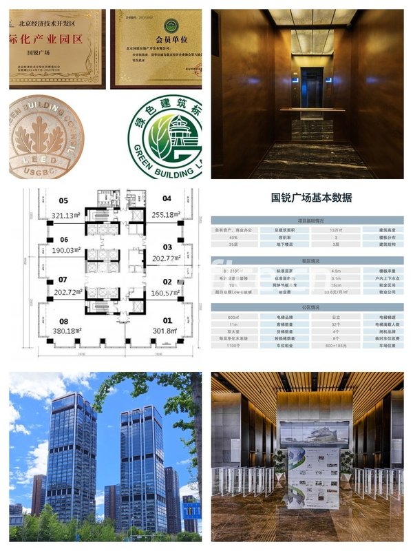 亦庄 | 国锐广场 | 地铁口办公招人留人更轻松？ - 首图