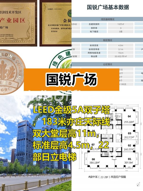 183m地标写字楼，商务精英新宠 - 首图