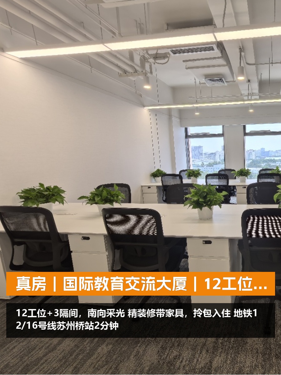 真房｜国际教育交流大厦｜12工位｜18000｜拎包即开工