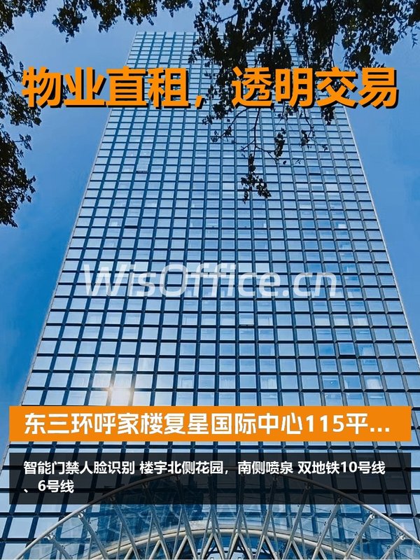 今天看房，复星国际中心115平太香了 - 首图