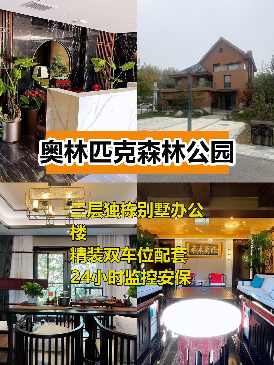 奥森493平独栋别墅，精装双车位