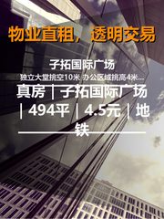 真房｜子拓国际广场｜494平｜4.5元｜地铁上盖 - 缩略图 1