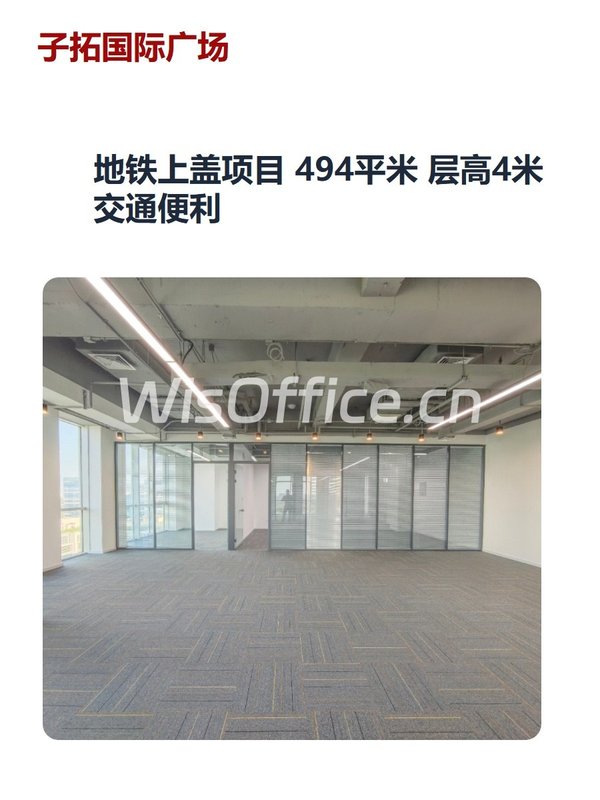 地铁上盖项目 494平米 层高4米 交通便利 - 首图