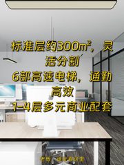 300平米精装办公，价格可谈，地铁上盖 - 缩略图 1