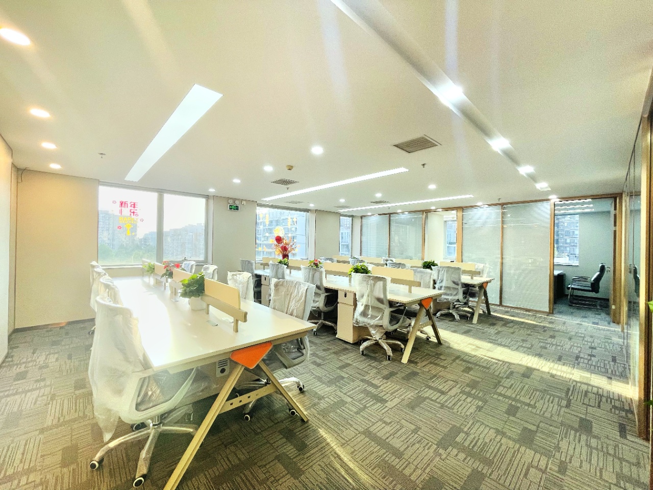 富力双子座323平 无柱设计 双井