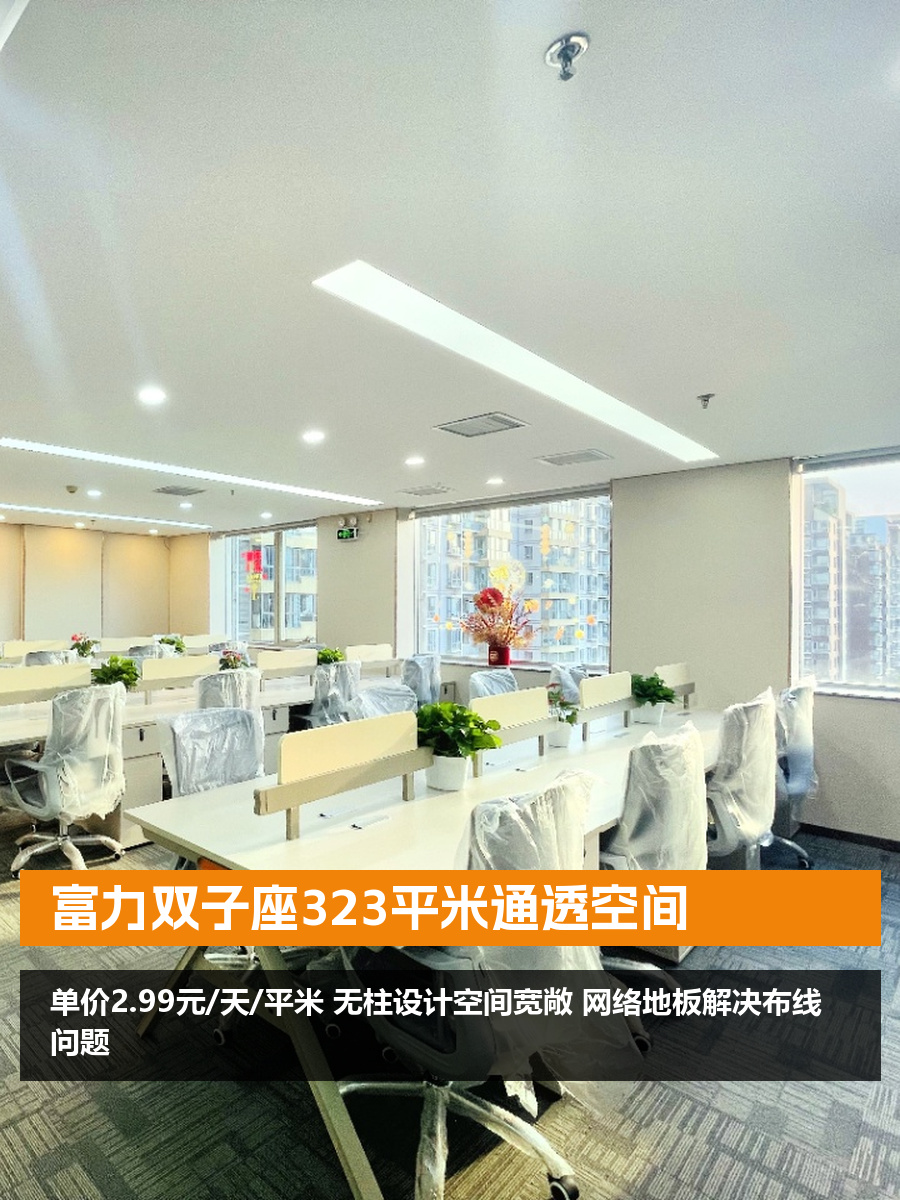 富力双子座323平米无柱空间
