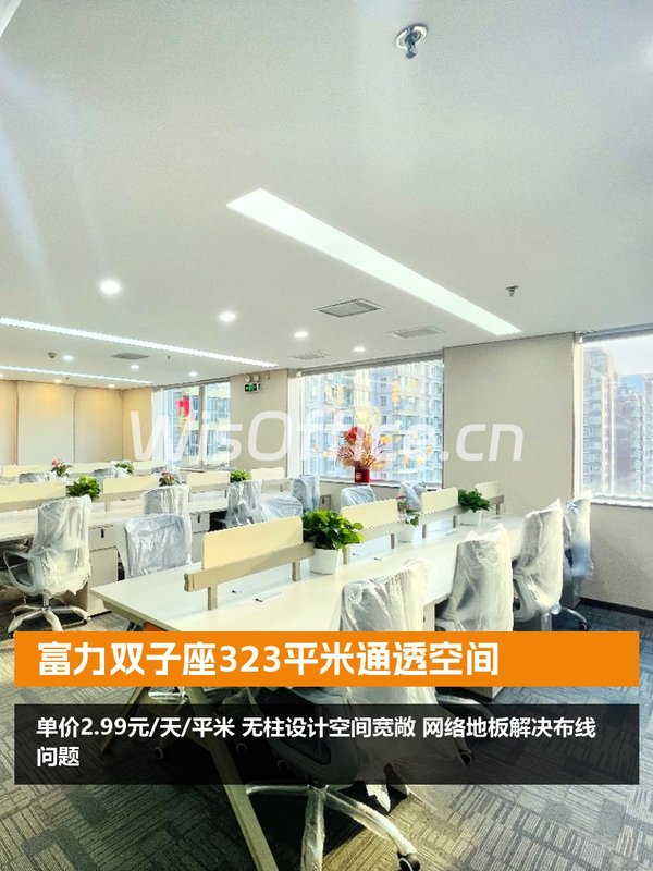 富力双子座323平米无柱空间 - 首图