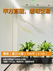 真房｜富尔大厦｜196平｜4.5元｜央视旁通勤成本算账 - 缩略图 1