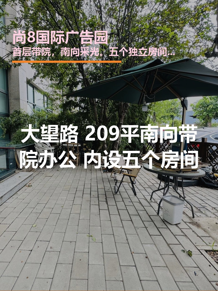 大望路现房 209平 南向带院 五个房间