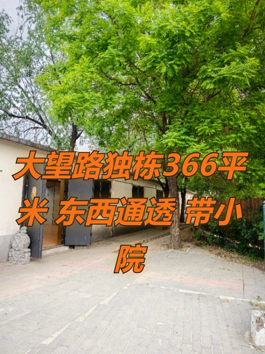 大望路独栋366平米 东西通透 带小院