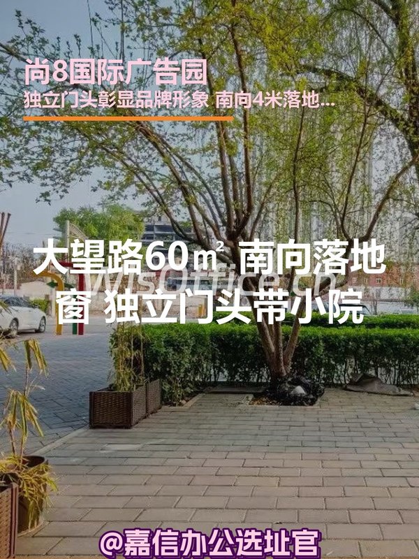 大望路独栋60㎡ 南向落地窗 小院 - 首图