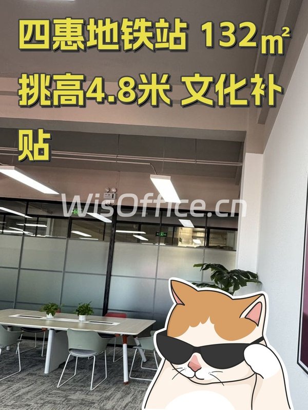 四惠地铁站 132㎡ 挑高4.8米 文化补贴 - 首图