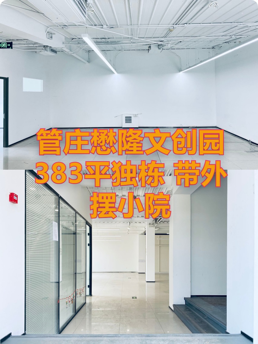 懋隆文创园 独栋前后院 双面采光