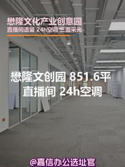懋隆文创园 851.6平 直播间 24h空调 - 缩略图 1