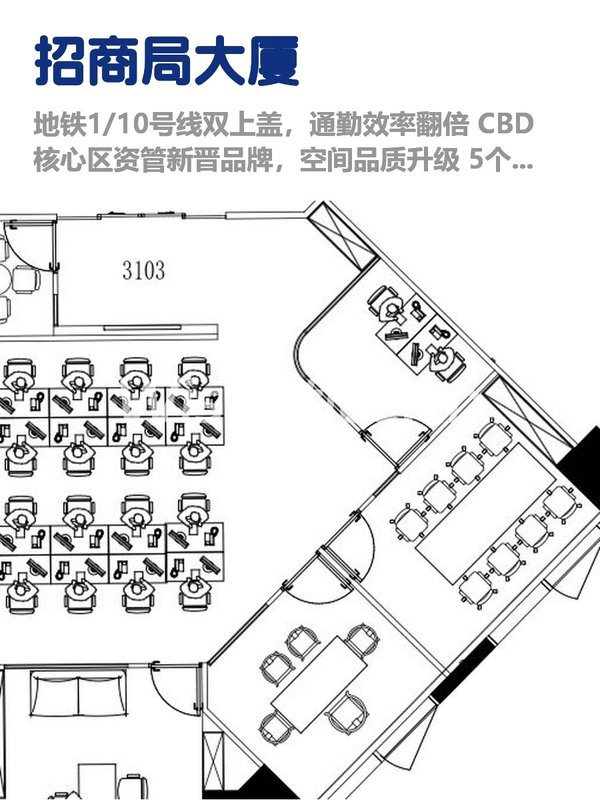 国贸CBD，租金低至一杯咖啡钱 - 首图