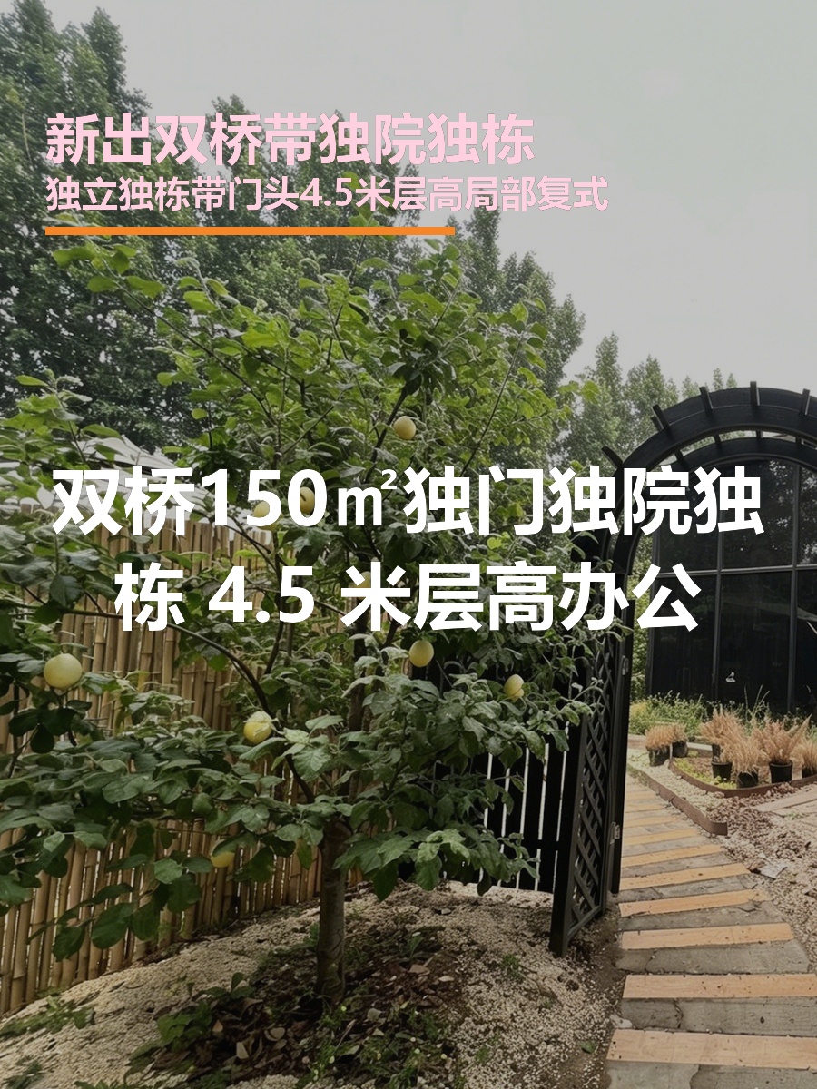 双桥独栋150平 独立庭院 双地铁