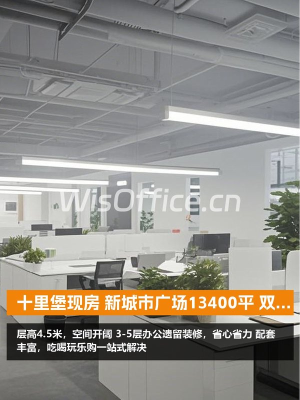 十里堡现房 新城市广场13400平 双地铁 带装修 - 首图