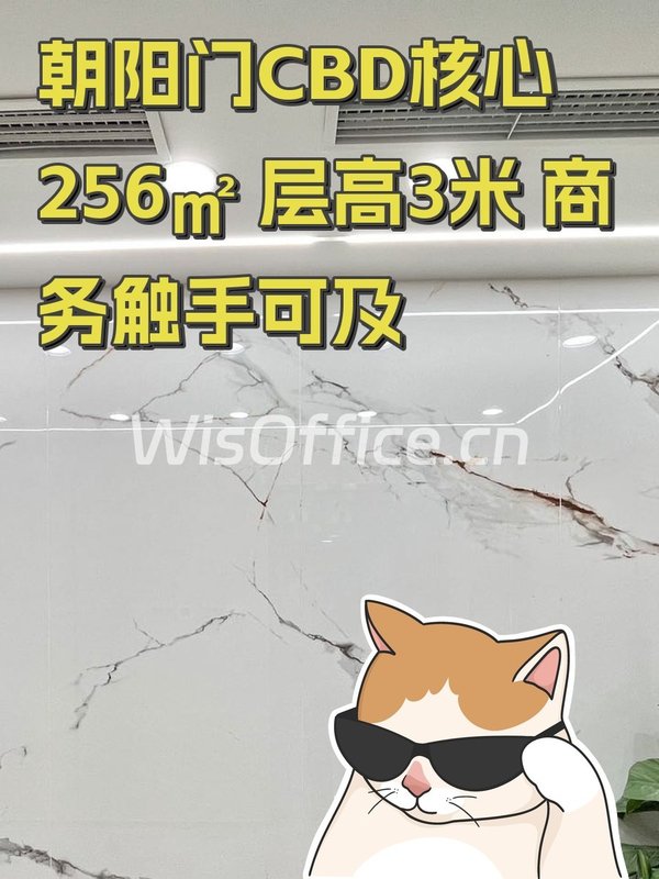 朝阳门CBD核心 256㎡ 层高3米 商务触手可及 - 首图