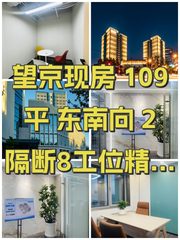 望京现房 109平 东南向 2隔断8工位 - 缩略图 1