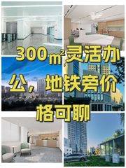 300㎡灵活办公，地铁旁价格可聊 - 缩略图 1