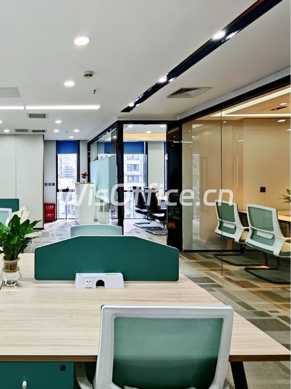 推荐朝外SOHO210平全新装修3间办公室 - 首图