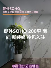 朝外SOHO 200平 南向 新装修 拎包入驻 - 缩略图 1
