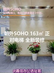 朝外SOHO 163㎡ 正对电梯 全新装修 - 缩略图 1