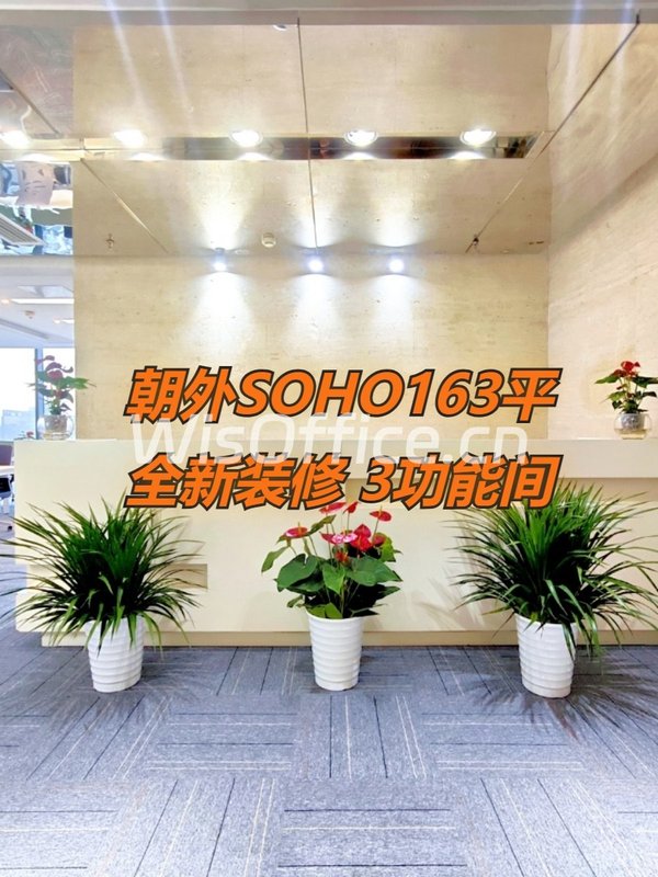 朝外SOHO 163平西北向 全新装修 3功能间 - 首图