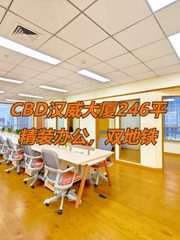 汉威大厦246平精装办公，双地铁 - 缩略图 1