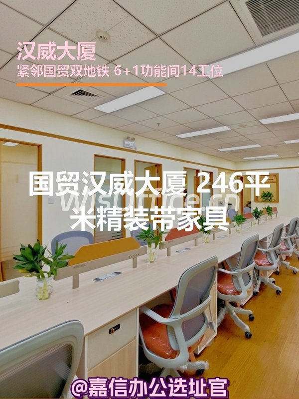 汉威大厦西塔1723 246平米精装 - 首图