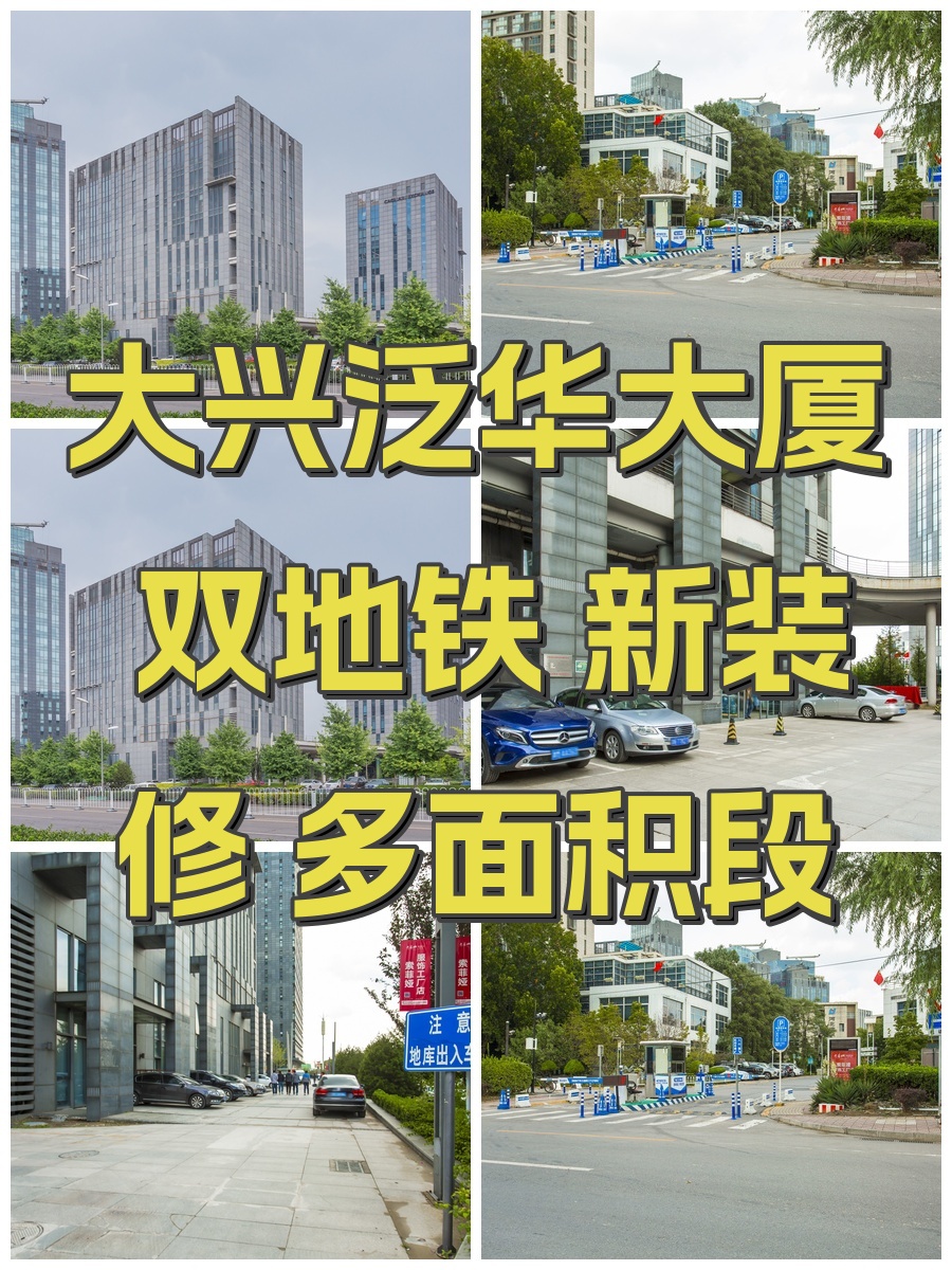 大兴泛华大厦 双地铁 新装修 多面积段