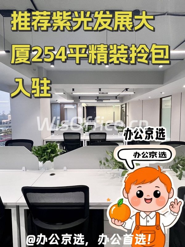 推荐紫光发展大厦254平精装拎包入驻 - 首图